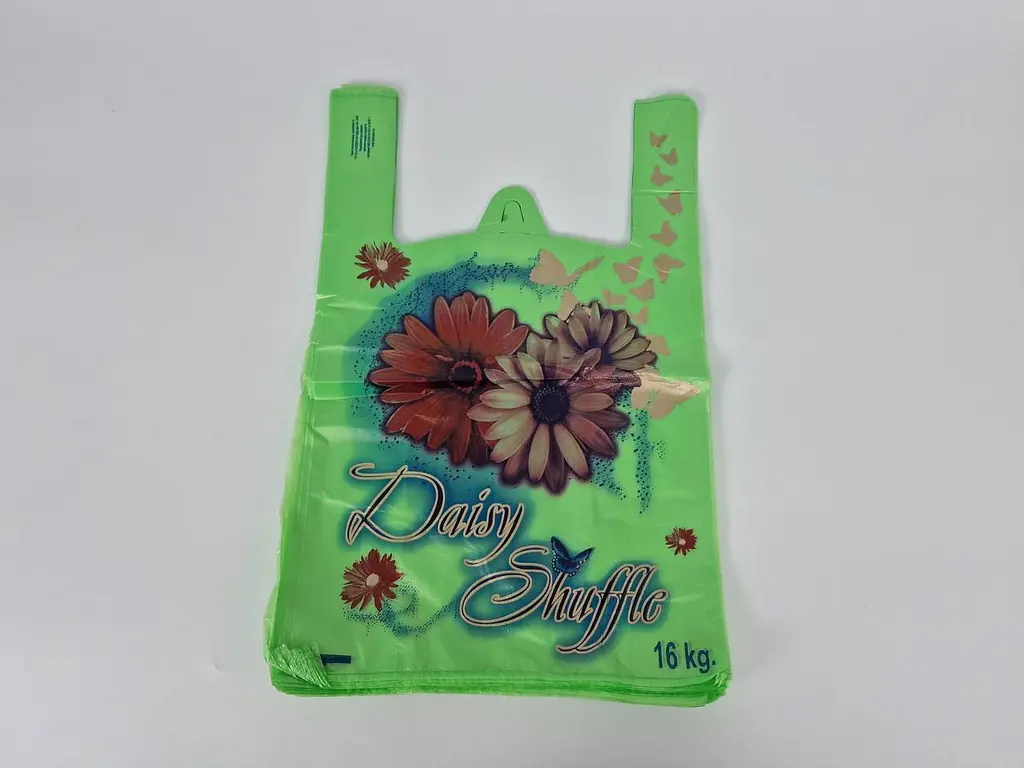 Пакет майка з малюнком поліетиленова 29х46 GS "Daisy Shuffle" салатова 250 шт/уп. - фото 9