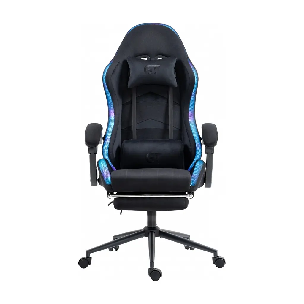 Крісло ігрове GT Racer X-2325 Fabric Black LED (X-2325 Fabric Black L) - фото 7