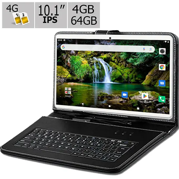 Планшет та чохол-клавіатура Adronix S 464 LTE IPS 10.1" 4GB/64GB Pink (1382) - фото 2