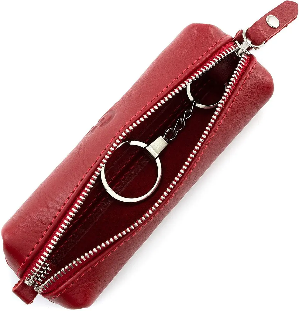 Жіноча шкіряна ключниця GRANDE PELLE 15х5х3 см acs0024481 - фото 2