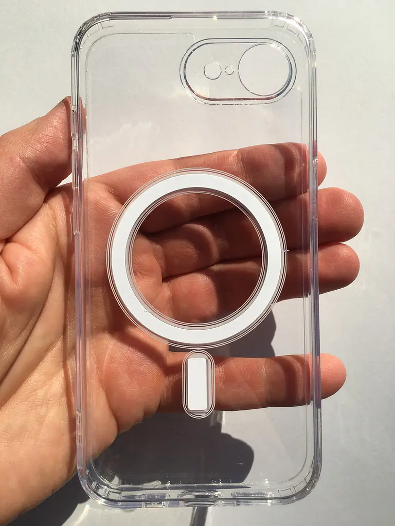 Протиударний прозорий чохол для Apple iPhone 17e/16e Clear Case Ultra Hybrid MagSafe з магнітом - фото 6