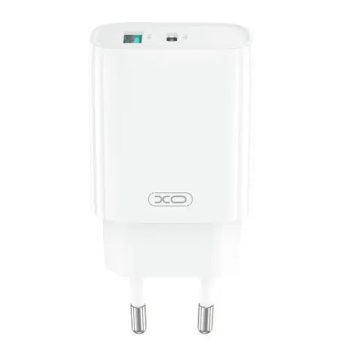 Сітчастий зарядний пристрій XO CE29 20W 1USB-A+1USB-C Зовнішній Charger with Lightning cable (NB-Q231A) Білий - фото 5