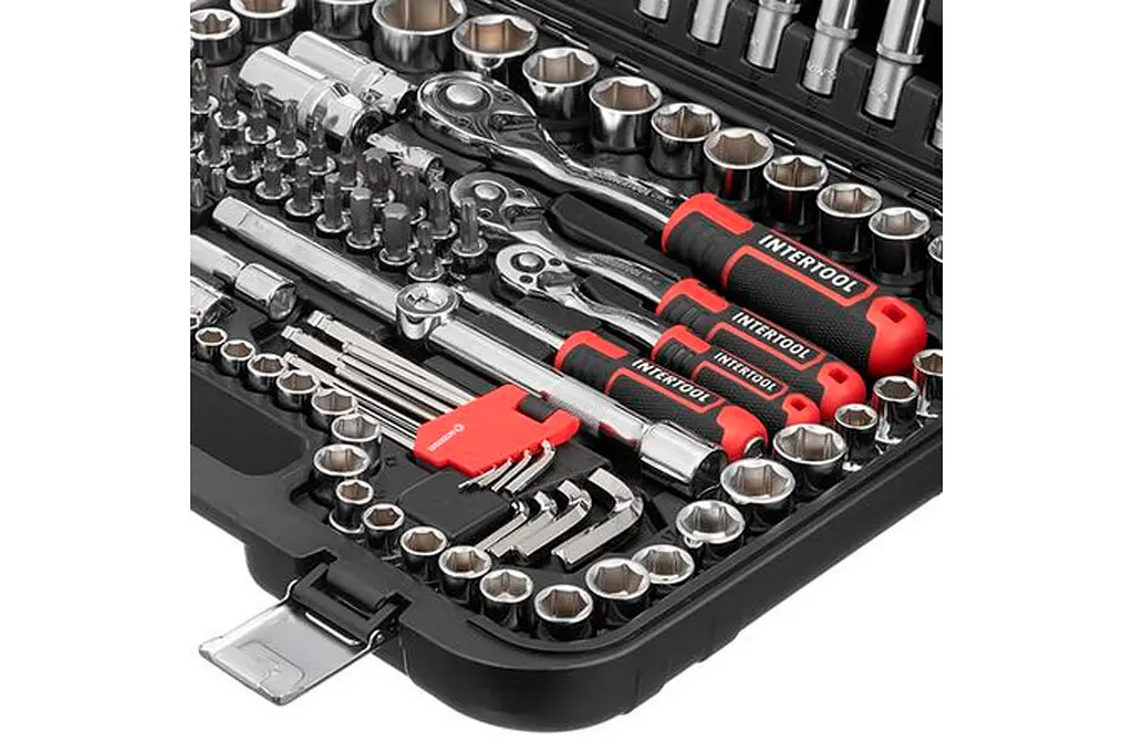 Набір інструментів Intertool Storm 156 од., 1/4" x 3/8" x 1/2" (ET-8156) - фото 6
