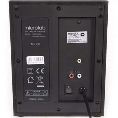Компьютерная акустика Microlab M-300 2.1 Black - фото 3