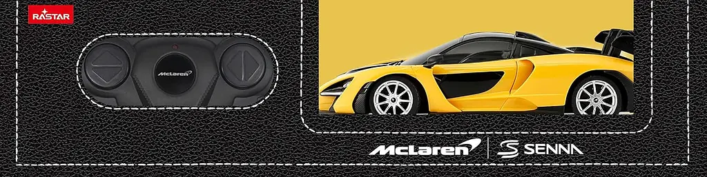 Машинка RASTAR McLaren Senna на управлении 1:24 желтая 96700 - фото 6