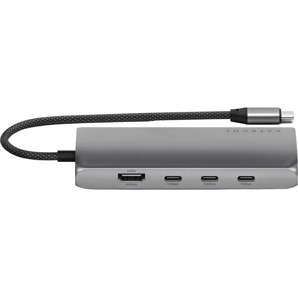 Адаптер Satechi USB-C Multiport Adapter 8K with Ethernet V3 Space Gray (ST-P8KEM) - фото 4