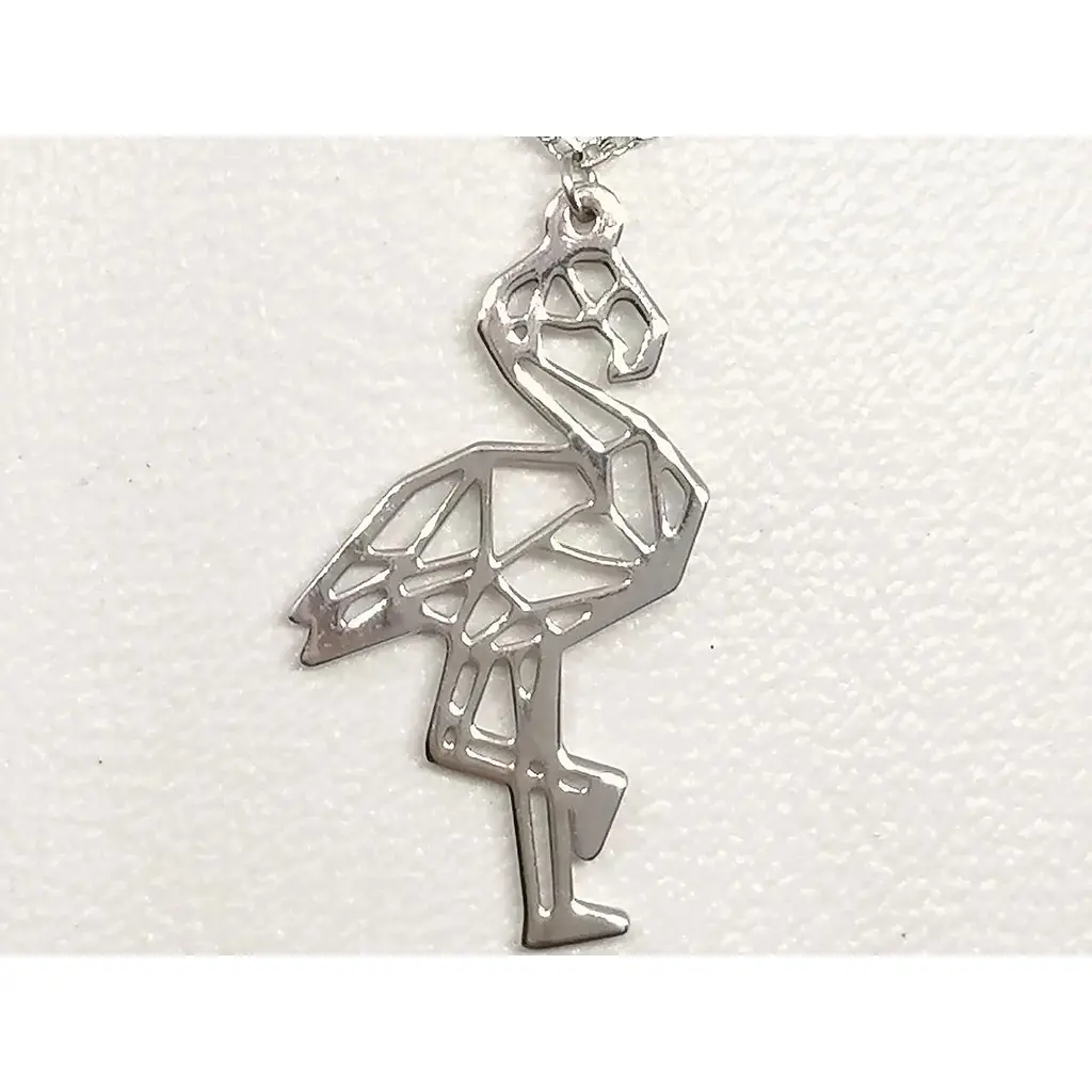 Срібне кольє Qvaliz Фламінго. 90801128 - фото 2