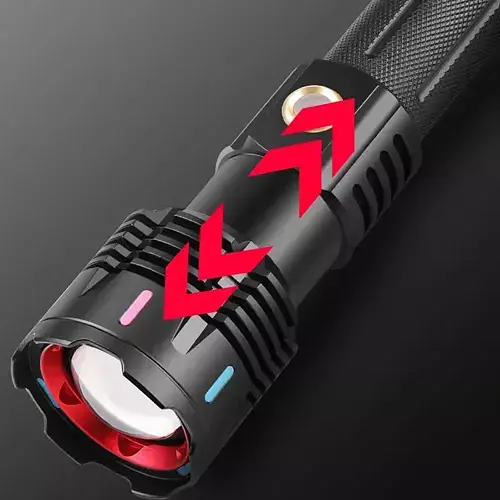 Ручной мощный фонарь PLD G25-TG zoom + Type-C + Power Bank 1х26650 (3хААА) 5 режимов - фото 3