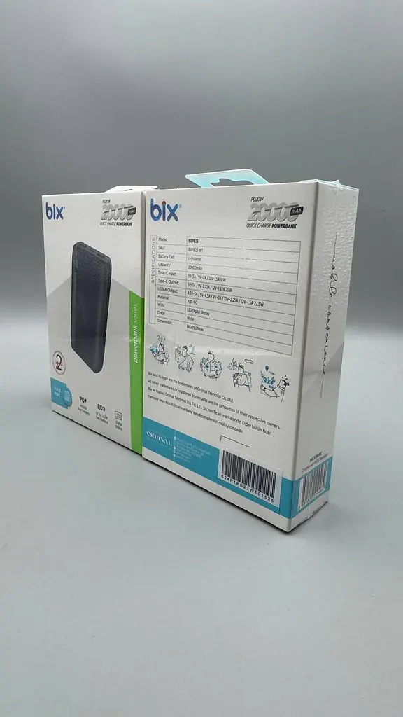 Портативний зарядний пристрій Power Bank BIX BXPB23 20000 мАг, USB 22,5W+ Type-C PD 20W 20000mAh - фото 4
