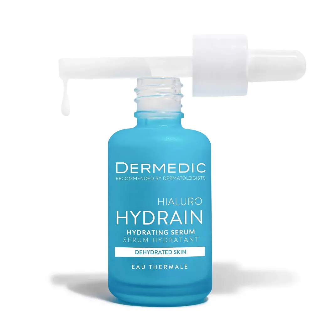 Сироватка для обличчя Dermedic Hydrain 3 Hialuro Зволожувальна для сухої шкіри обличчя, шиї та зони декольте 30 мл (5906739783199) - фото 2