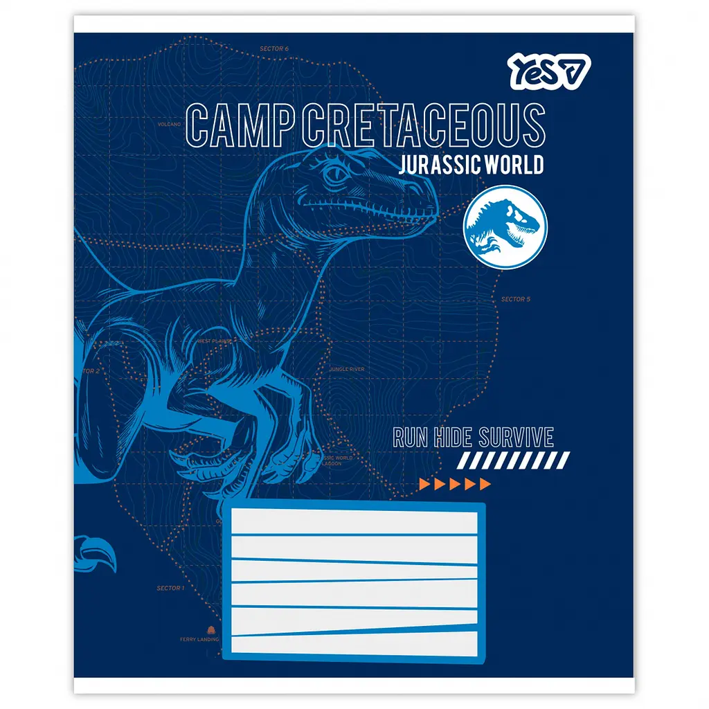 Набір зошитів Yes Jurassic World Camp cretaceous 18 аркушів у лінію 25 шт. (768815) - фото 4
