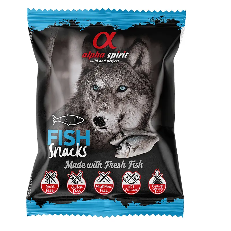 Ласощі для собак Alpha Spirit Dog Snacks Fish кубики з рибою 50 г as4007350