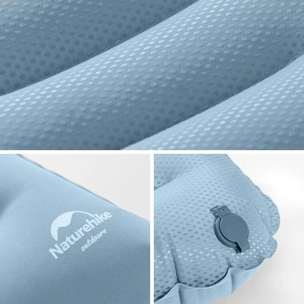 Подушка надувна Naturehike NH21ZT002 блакитна - фото 3