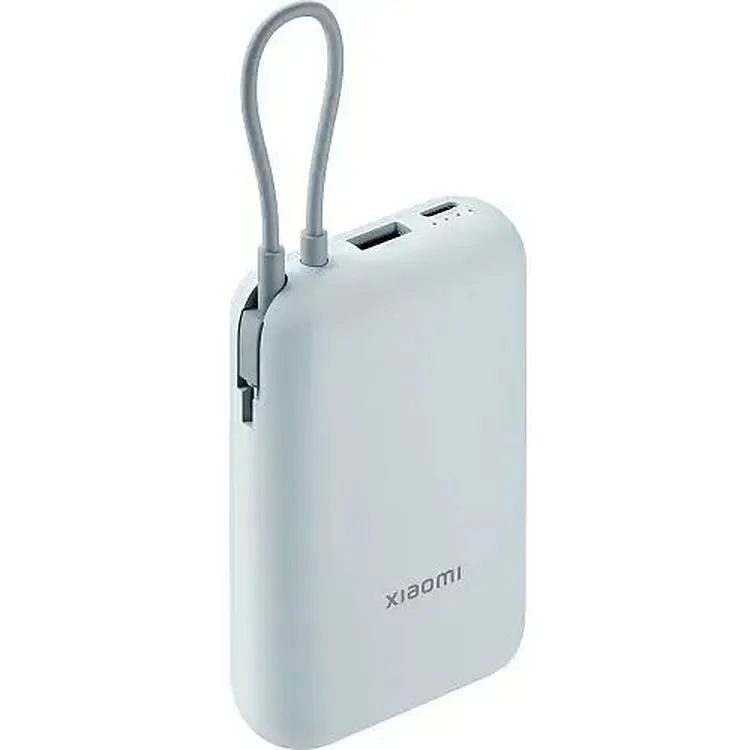 Портативная батарея Xiaomi Power Bank 10000 mAh 22.5W Integrated Cable Blue (BHR9073GL) - фото 2