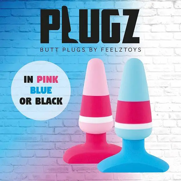 Анальна пробка FeelzToys Plugz Butt Plug 7 см (блакитний) - фото 5