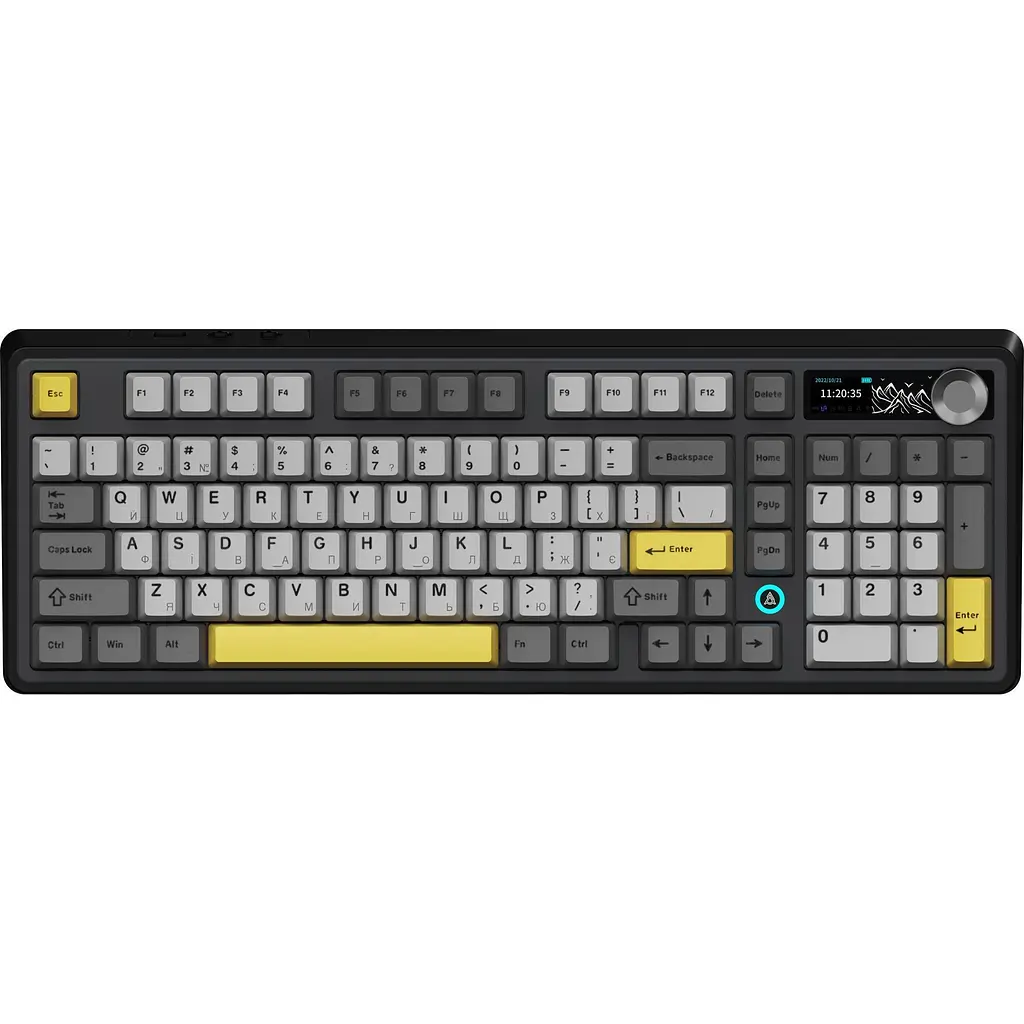 Клавіатура Ajazz AK980 V2 Maillard Switch Black/Grey/Yellow (AK980-V2-M-BGY) [161116] - фото 3