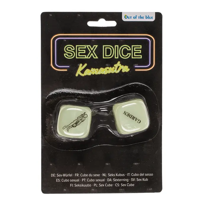 Неонові кубики Sex Dice Kamasutra білі, 2 шт. - фото 6