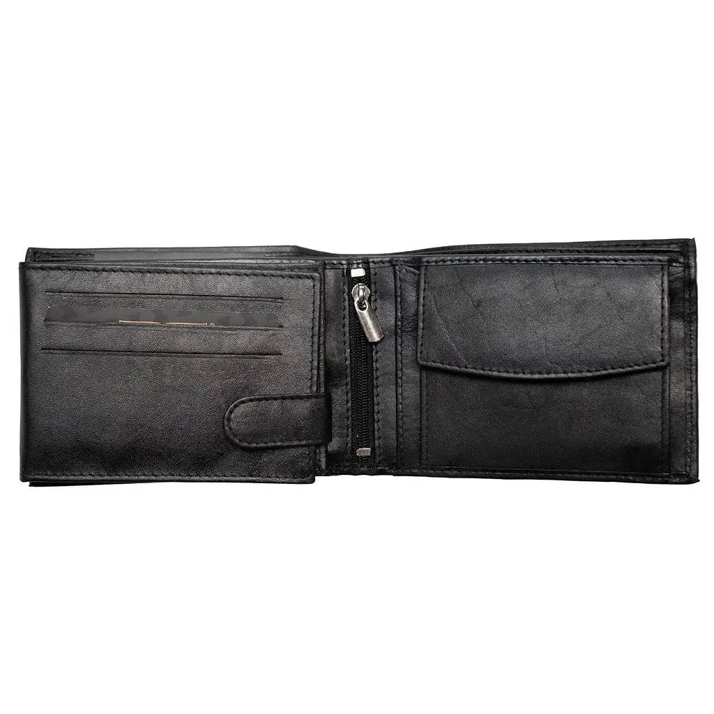 Портмоне чоловіче шкіряне Semi Line RFID Black (P8276-0) - фото 2