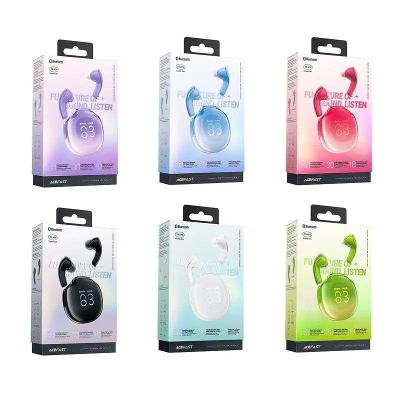 Беспроводные наушники Acefast TWS T9 фиолетовые - фото 9