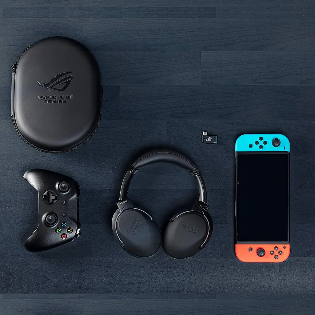 Гарнітура ігрова Asus ROG Strix Go 2.4 WL/3.5 мм/USB Black (90YH01X1-B3UA00) - фото 8