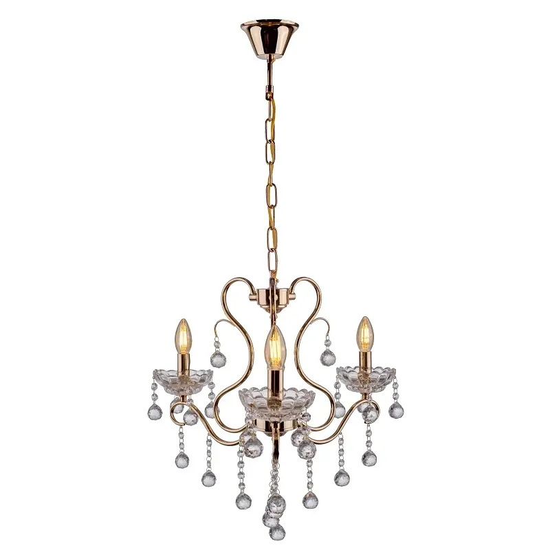 Люстра подвесная Brille хрустальная E14 40W (BCL-666S/3) - фото 4