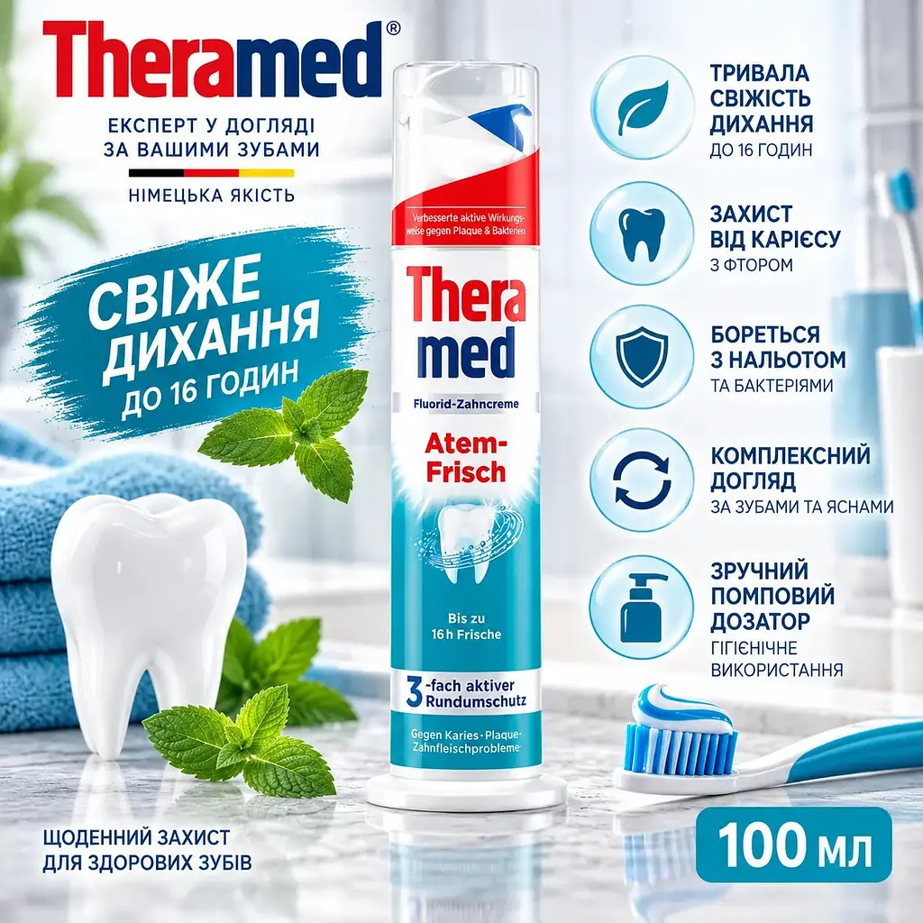 Зубна паста Theramed Atem-Frisch Свіже дихання 100 мл - фото 2