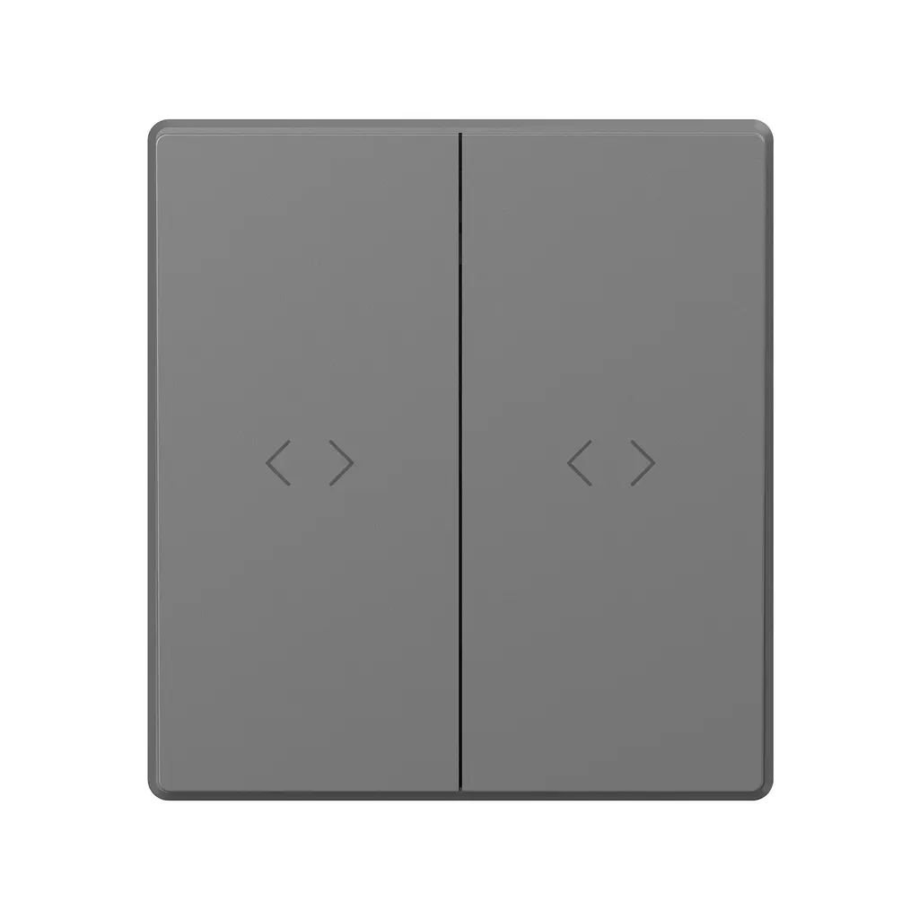 Вимикач двоклавішний проміжний сірий графіт VIDEX NOTA (VF-NT-SW2I-GR) VIDEX (29294-000) - фото 2