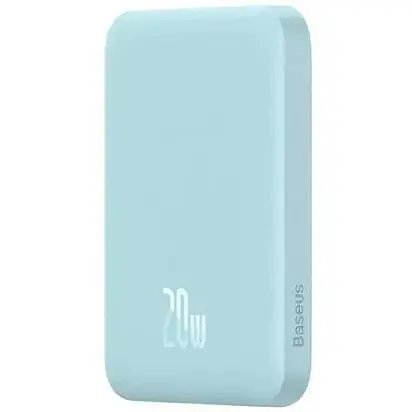 Внешний аккумулятор Baseus MagSafe 6000mAh 20W (PPCX020003) голубой - фото 3