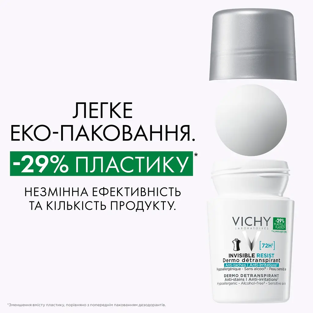 Дезодорант-антиперспирант Vichy Deo Invisible Resist шариковый 72 часа защиты 50 мл  - фото 5