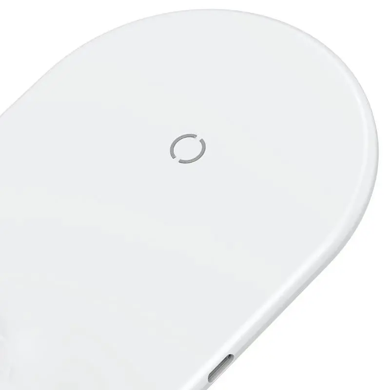 Бездротовий зарядний пристрій Baseus Smart 2 in 1 (Phone + Watch) Type-C Version 10W WX2IN1P20-02 White - фото 3