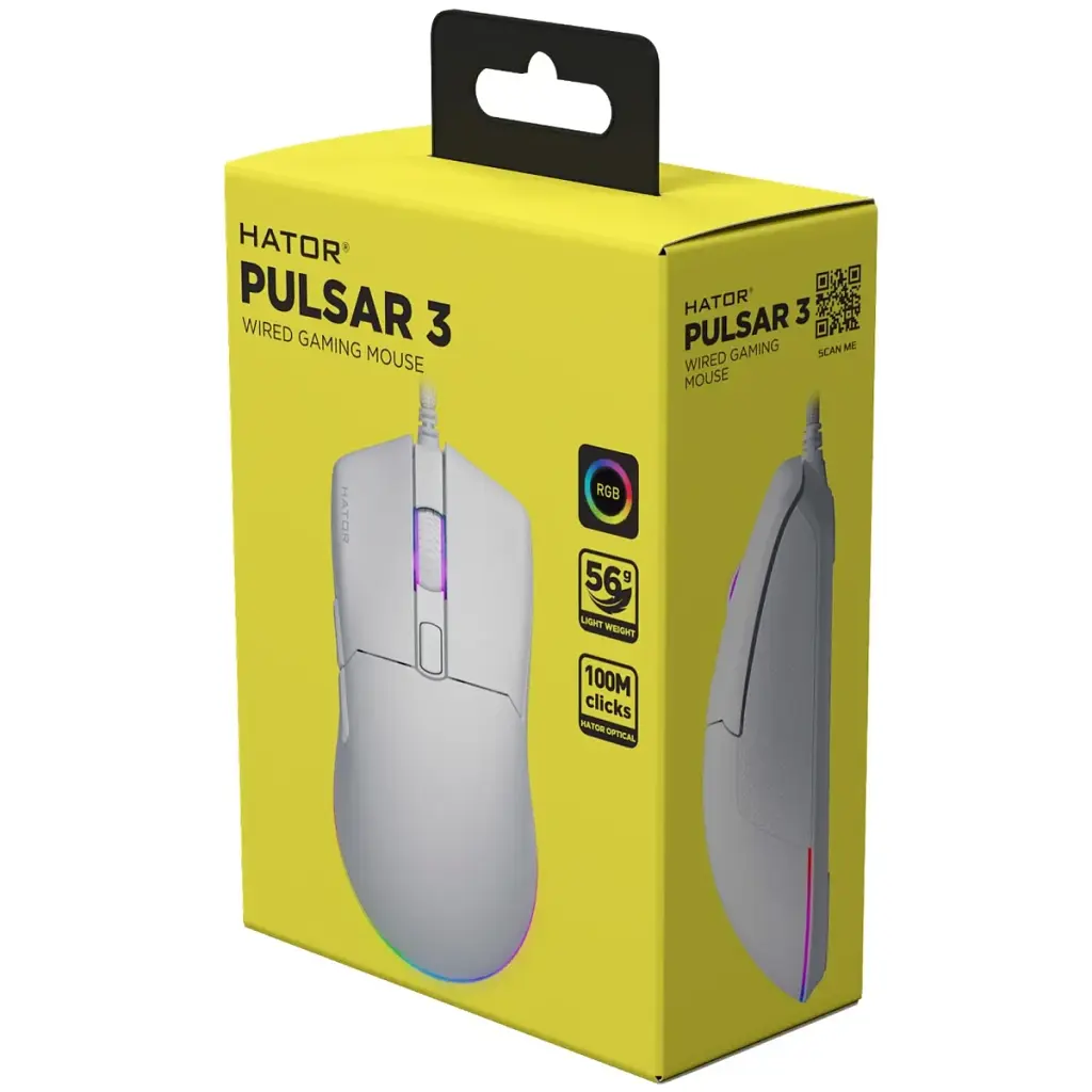 Мышка HATOR Pulsar 3 (HTM611) white - фото 6