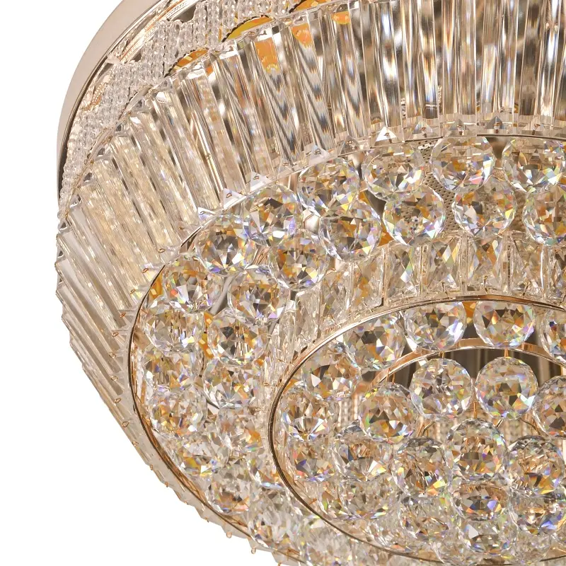 Люстра Brille потолочная торт с подсветкой LED E14 40W G (BCL-637C/4) - фото 2