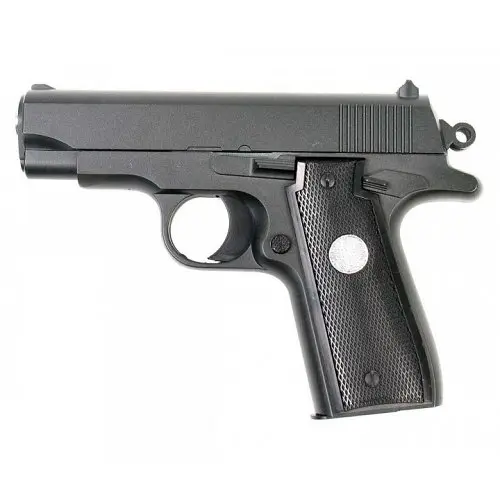 Страйкбольний пістолет Galaxy G2 Browning mini, метал, чорний, вага 390 г, G2 - фото 1