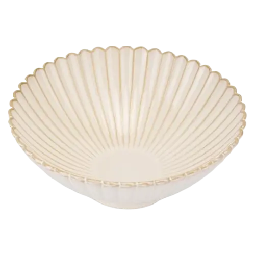 Салатник Elisey Елеганс 25 см бежевий (4009-004)   - фото 2