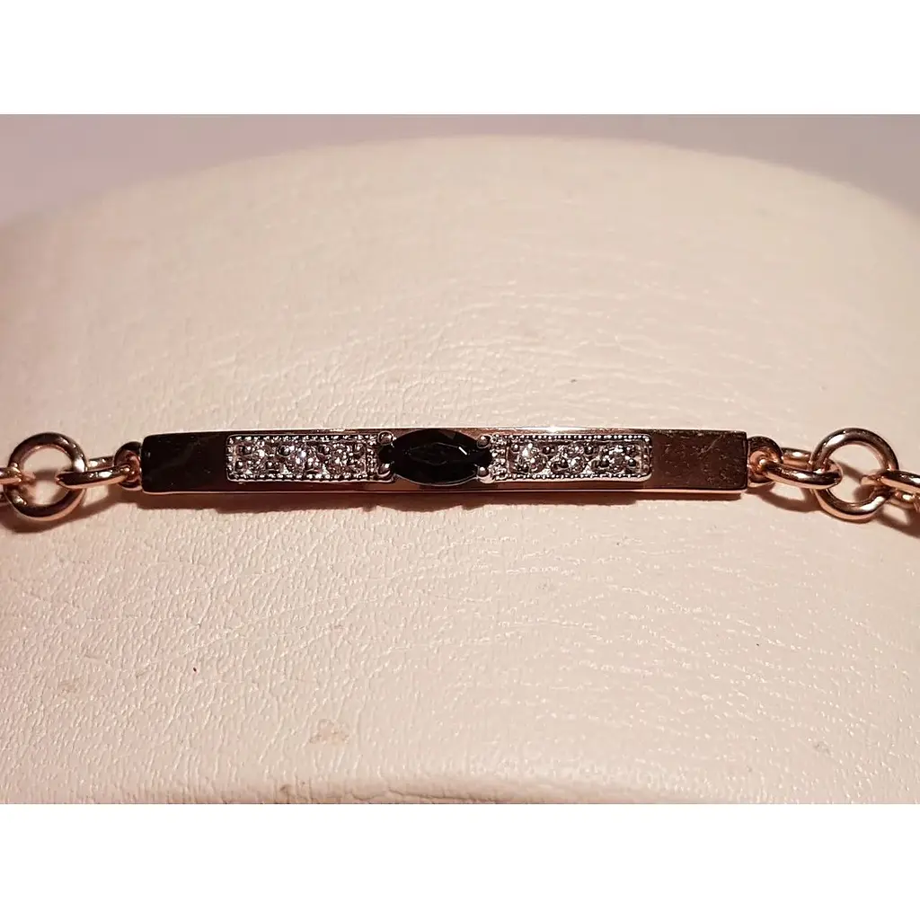 Золотий браслет Tango з фіанітами. 893098 18 - фото 4