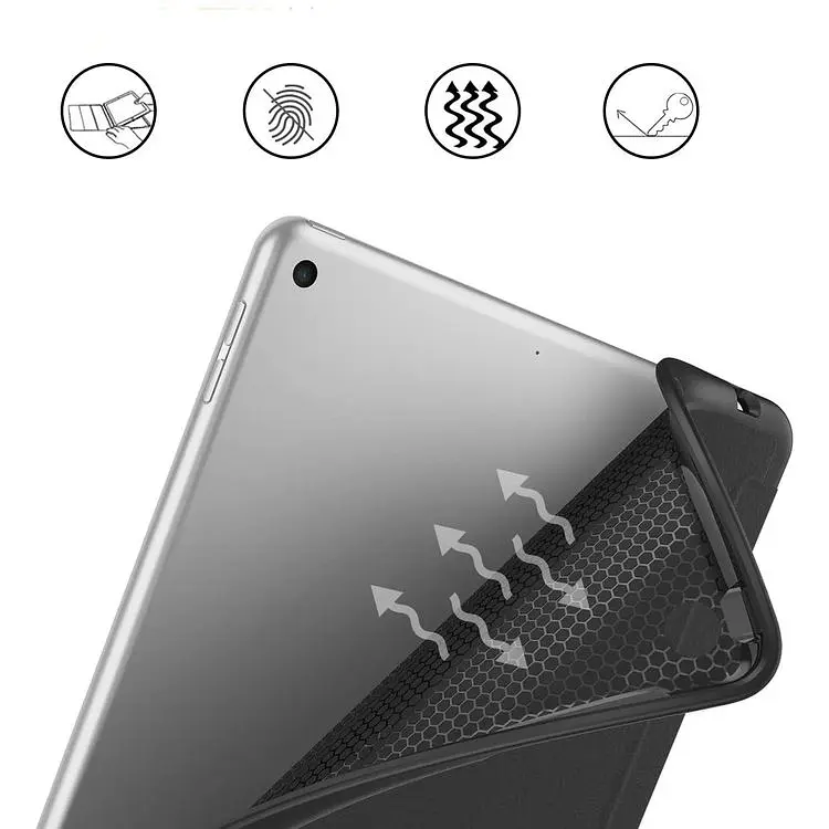 Чохол-книжка BeCover Tri Fold Soft TPU Silicone для Apple iPad 10.2 2019/2020/2021 Black (706881) - фото 3