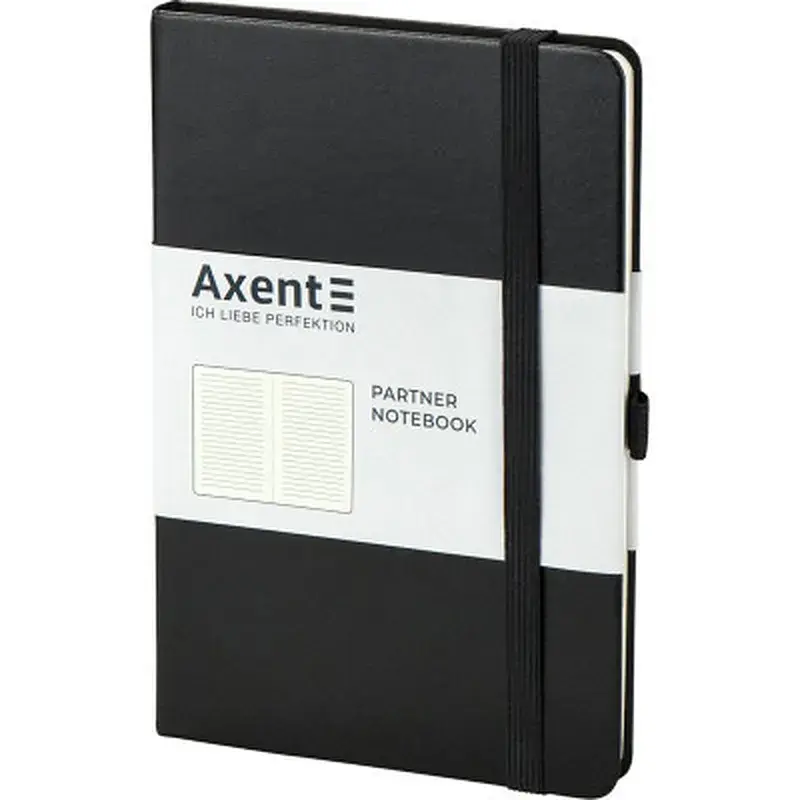 Книга записна Axent Partner 125х195 мм у лінійку 96 аркушів чорна (8308-01-A) - фото 2
