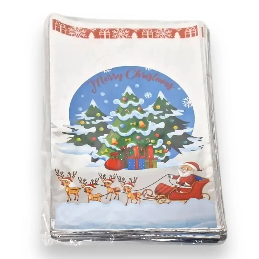 Упаковка новорічна для цукерок та подарунків (25x40) №20 Мerry christmas (100 шт)