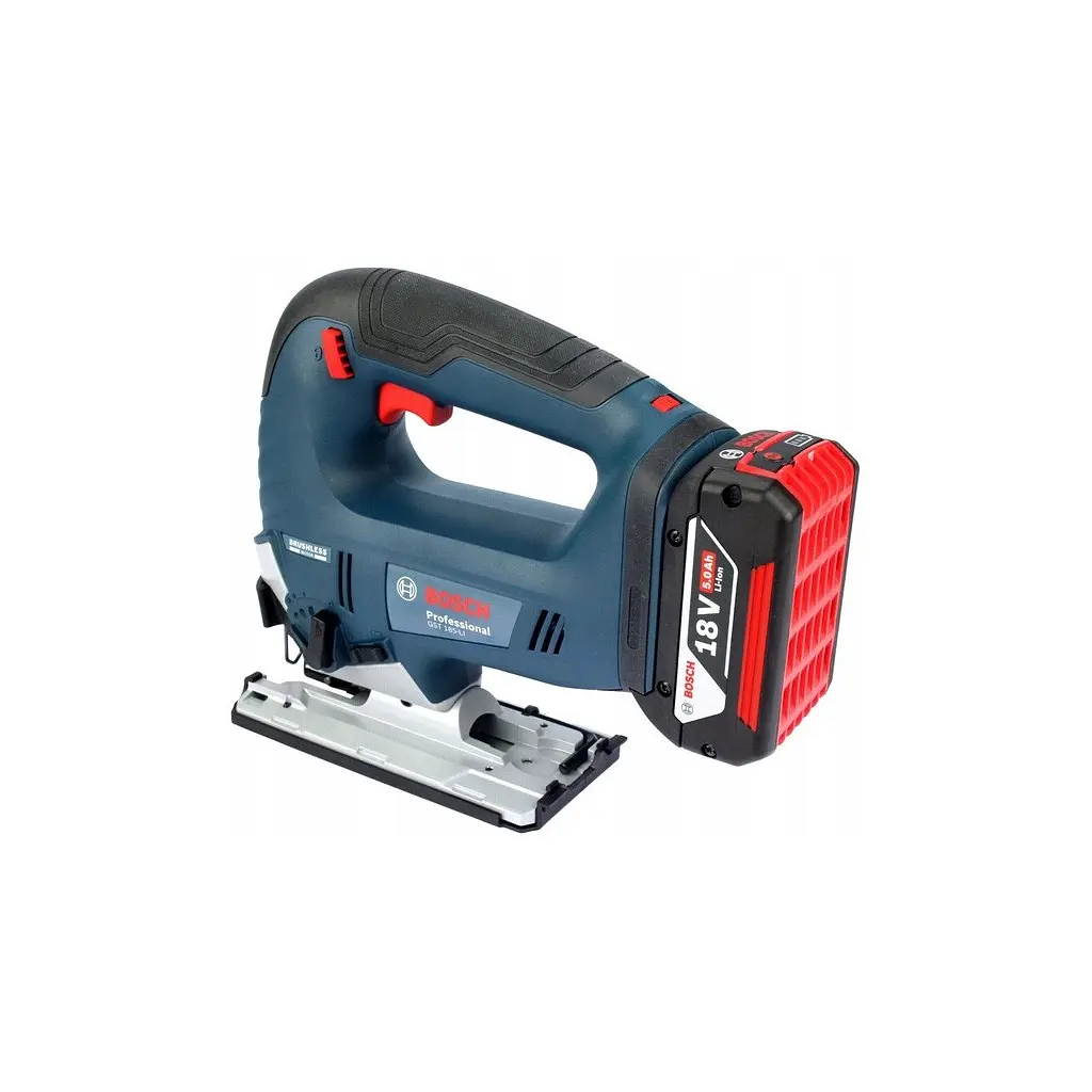 Електролобзик Bosch GST 185-LI, 18В, 4Аг, 0-3500 об/хв, хід 26мм, кейс (0.601.5B3.023) - фото 4