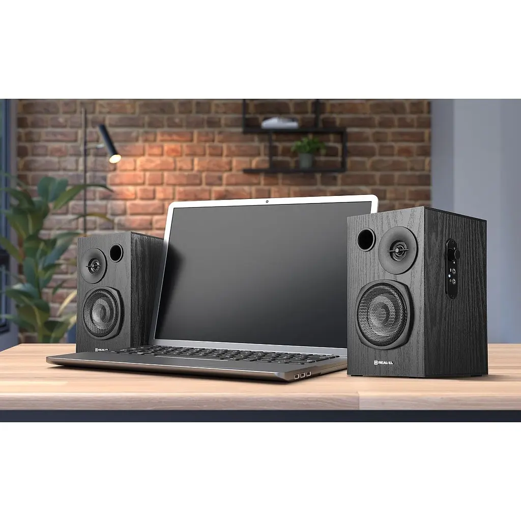 Комп'ютерні колонки 2.0 REAL-EL S235 18W Black - фото 8