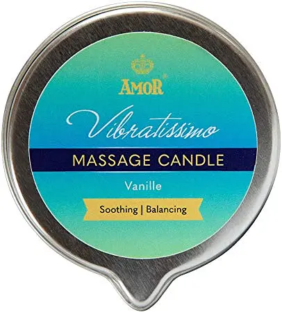 Масажна свічка Vibratissimo Vanille 100 мл Amor 7115090180 104701 - фото 2