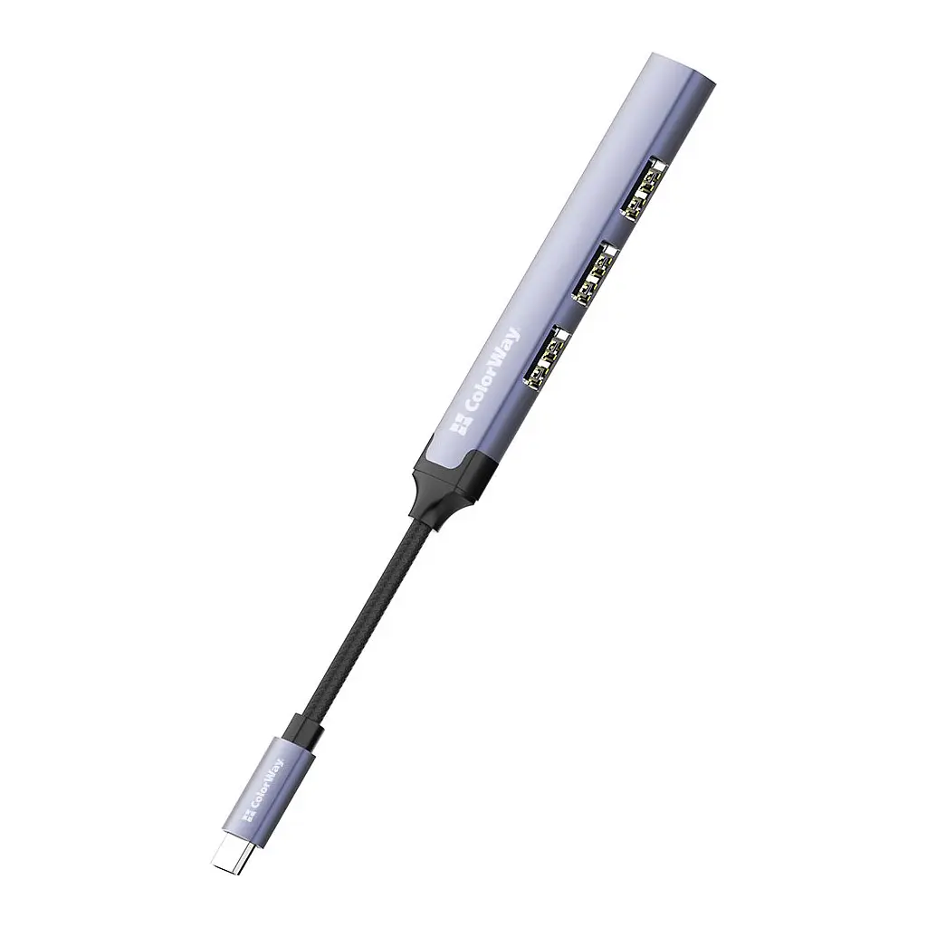 Концентратор ColorWay USB-C 4-в-1 USB2.0х3/USB3.0 (CW-HUB04) - фото 5
