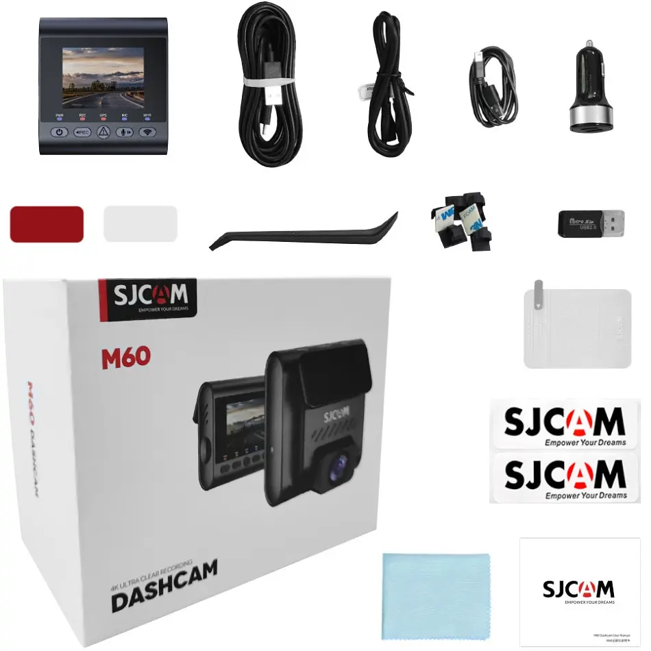 Відеореєстратор SJCAM Dashcam M60, Wi-Fi, GPS, 4K, HDR - фото 4