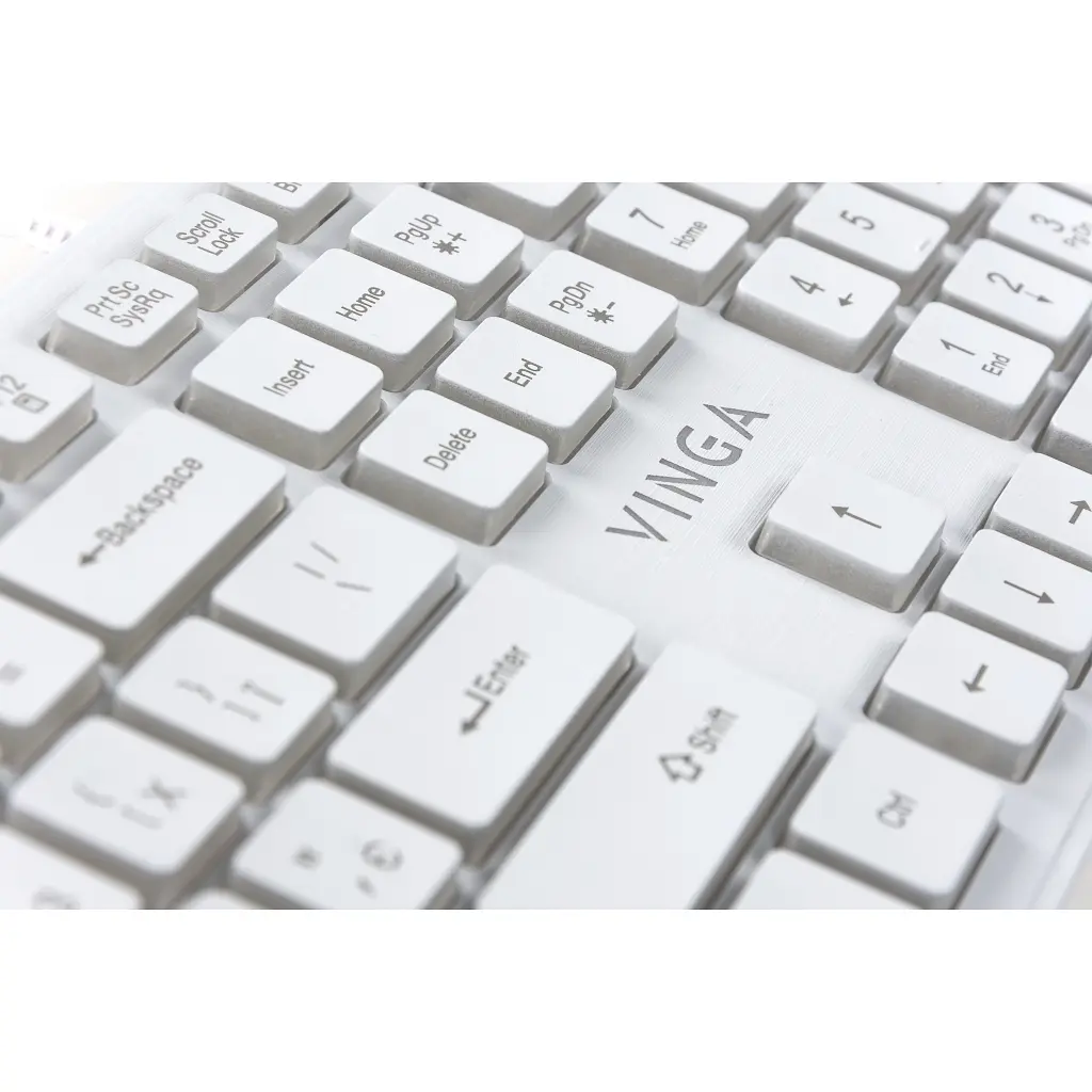 Клавіатура Vinga KB410 White - фото 6