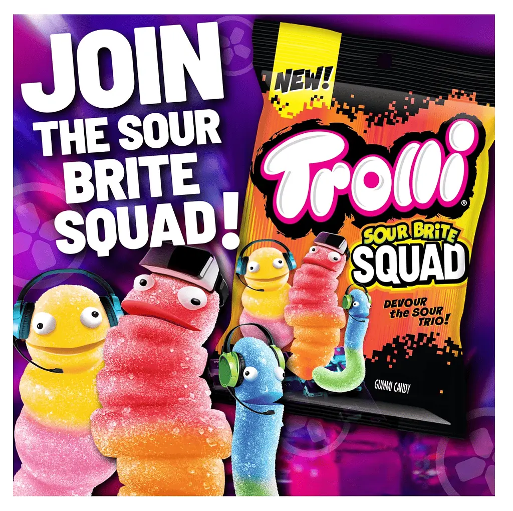 Желейні цукерки Trolli Sour Brite Squad Gummy Candy 120г - фото 3