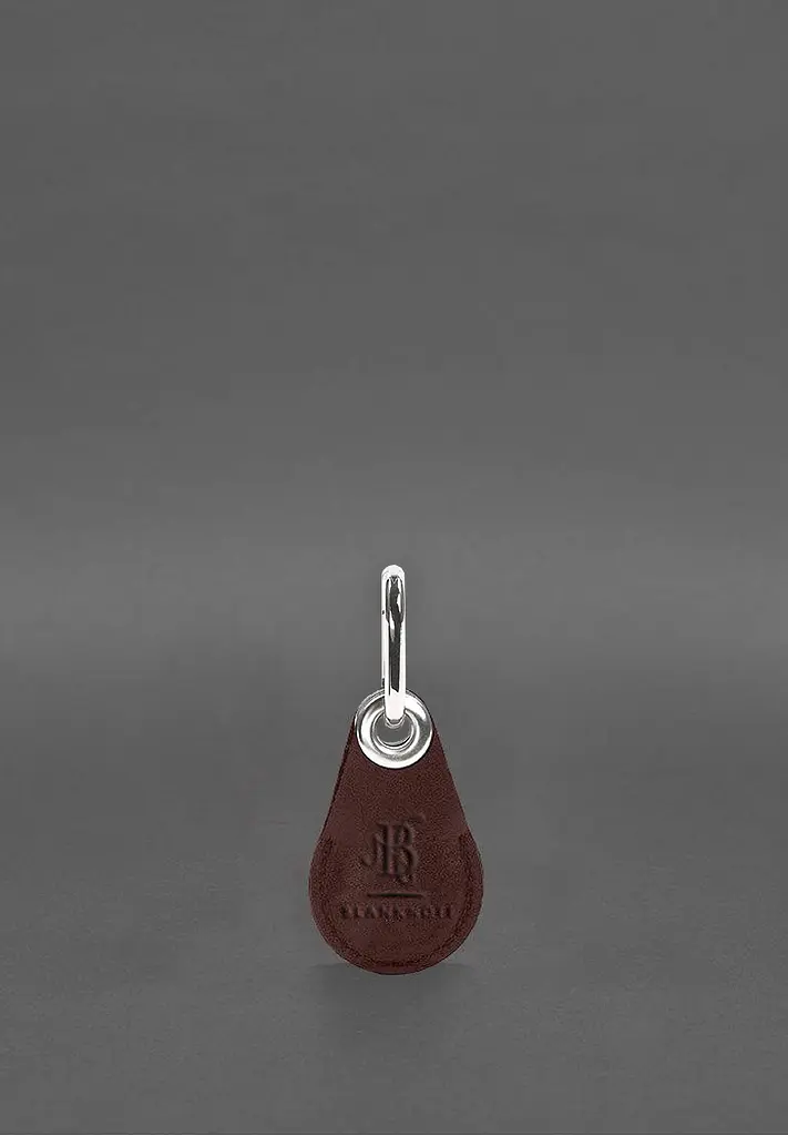 Кожаный чехол для Apple AirTag Бордовый - фото 6