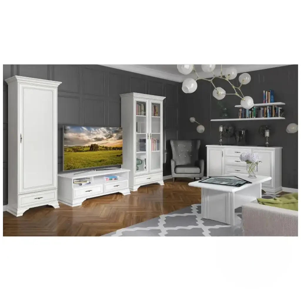 Стіл журнальний BRW-Україна Кентукі LAW Білий альпійський (BRW-1773) - фото 2