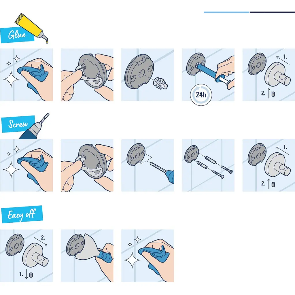 Склянка з тримачем для ванної кімнати Grohe QuickFix Start Cube 41097000 хром - фото 4