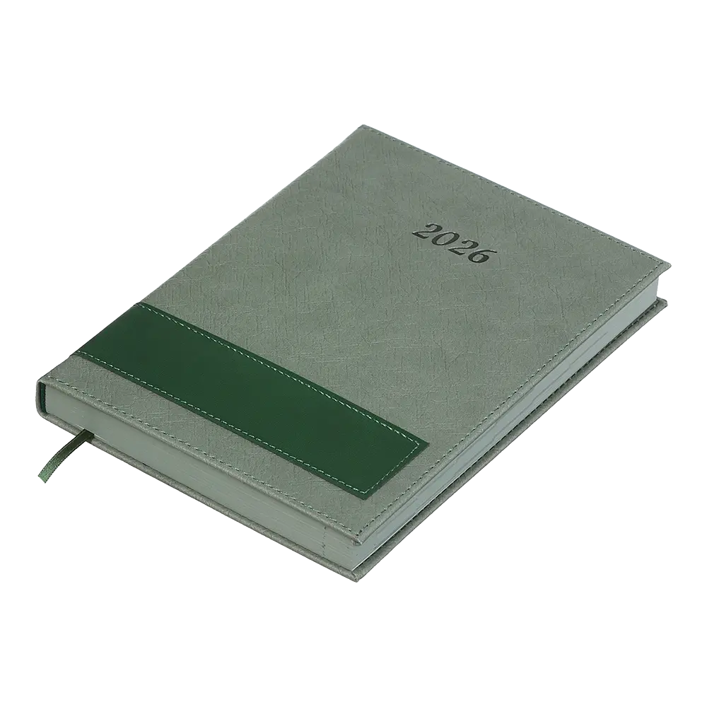 Ежедневник датированный Buromax Prestige 2026 A5 искусственная кожа зеленый (BM.21147-04) - фото 3