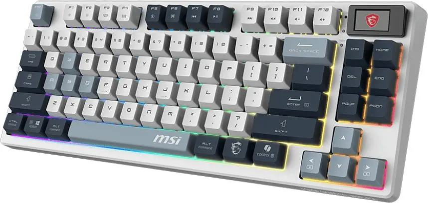 Клавіатура ігрова MSI FORGE GK600 UA SKY White KTT HiFi Linear Hot-Swappable Switches, USB Wi-Fi - фото 2